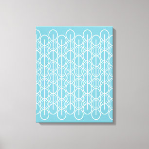 Grafischer, moderner ovaler gemusterter Canvas-Dru Leinwanddruck