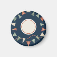 Grafischer Papiergarten in Navy und Salbei