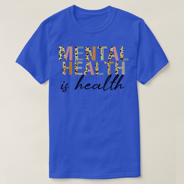 Grafischer Pastelcol für psychische Gesundheit T-Shirt (Design vorne)