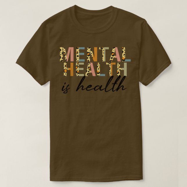 Grafischer Pastelcol für psychische Gesundheit T-Shirt (Design vorne)