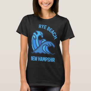 Grafischer Rye Beach New Hampshire Pocket Wave Sou T-Shirt