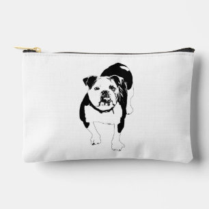 Grafischer Stolz, saubere Bulldogge-Hülle Zubehörtasche
