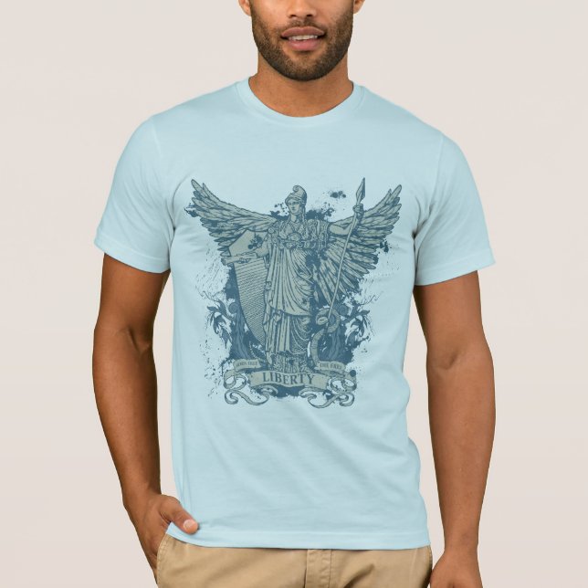 Grafischer T - Shirt Damen-Liberty (Libertas) (Vorderseite)