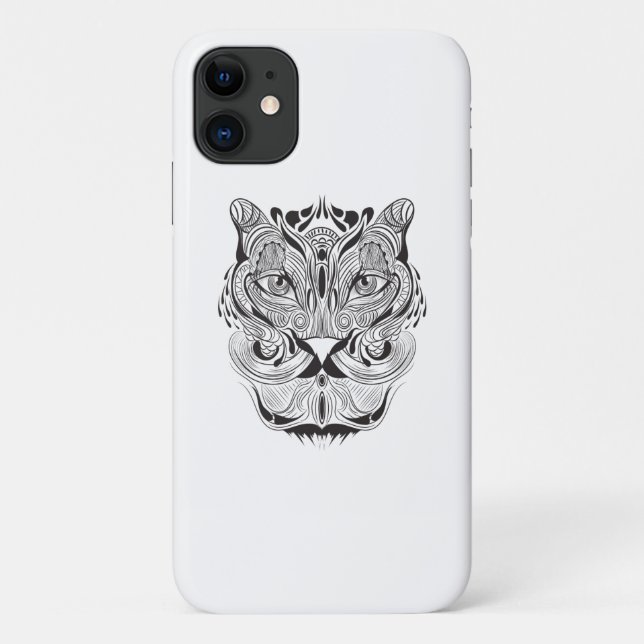 Grafischer Tiger Case-Mate iPhone Hülle (Rückseite)
