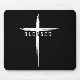 Grafisches Christliches Kreuz Jesus Christus Männe Mousepad
