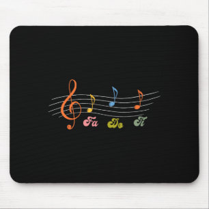 Grafisches Do Subtiles Musikalische Fa Ti Mousepad