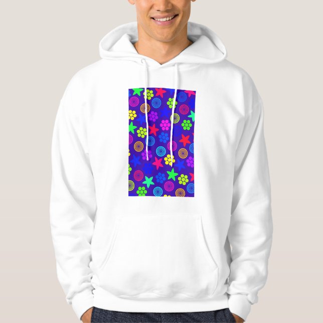 Grafisches Geo Hoodie (Vorderseite)