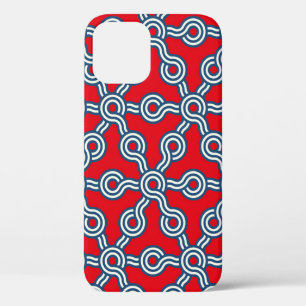 grafisches Gitter nahtloses Muster mit Hexagons gr Case-Mate iPhone Hülle