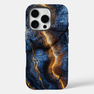 Grafisches Holzdesign iPhone 16 Pro Hülle