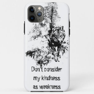 Grafisches Kunst-Grauer Wolf-Wildlife-Kindness-Zit Case-Mate iPhone Hülle