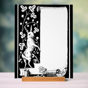 Grafisches Kunstkaninchen und Acrylzeichen Acrylschild