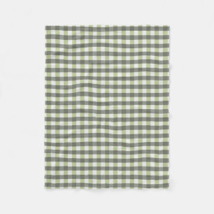 Grafisches mit Ziegeln gedecktes Grün und Grau Fleecedecke