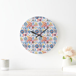 Grafisches Motiv Große Wanduhr