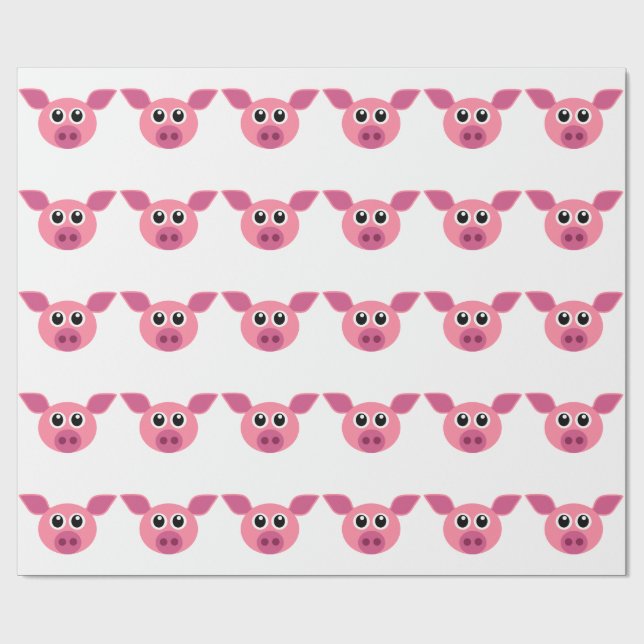 GRAFISCHES SCHWEIN-MUSTER DIGITALS GESCHENKPAPIER (Flach)