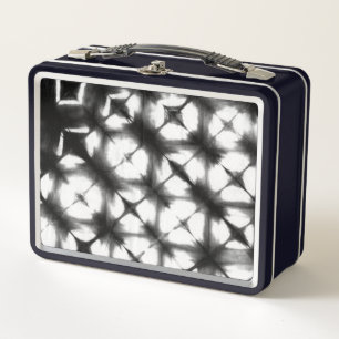 Grafisches Shibori I Metall Brotdose