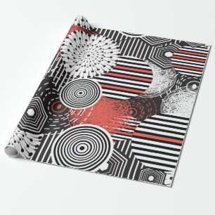 Grafisches Vintage und Illustration mit abstraktem Geschenkpapier