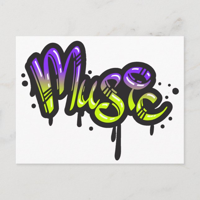 Grafitti Postkarte (Vorderseite)
