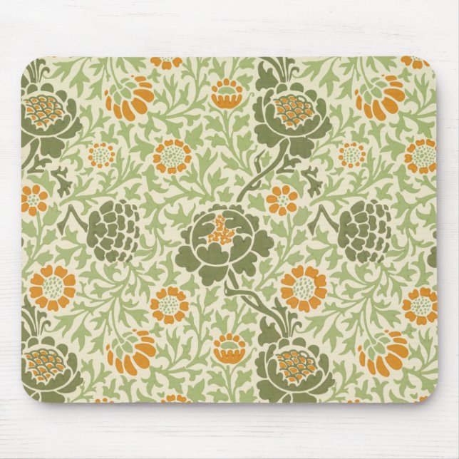 Grafton Pattern (von William Morris) Mousepad (Vorne)