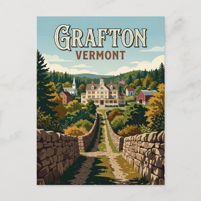 Grafton USA Postkarte (Vorderseite)