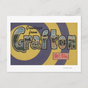 Grafton, West Virginia - Große Briefszenen Postkarte