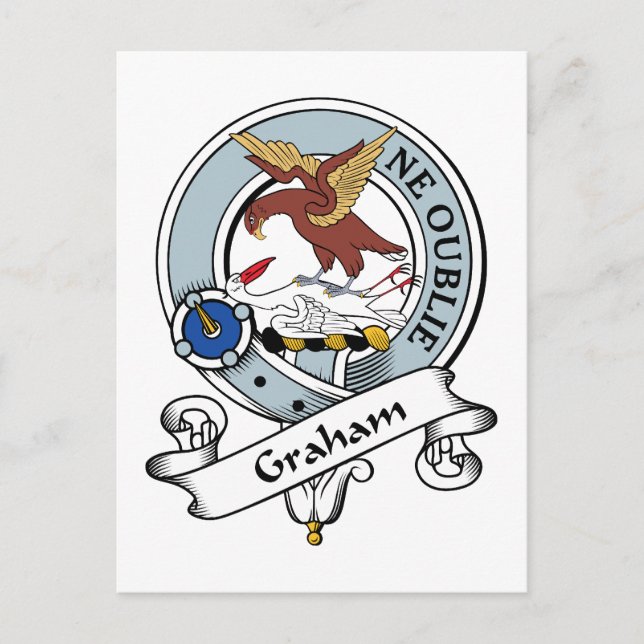 Graham Clan Abzeichen Postkarte (Vorderseite)