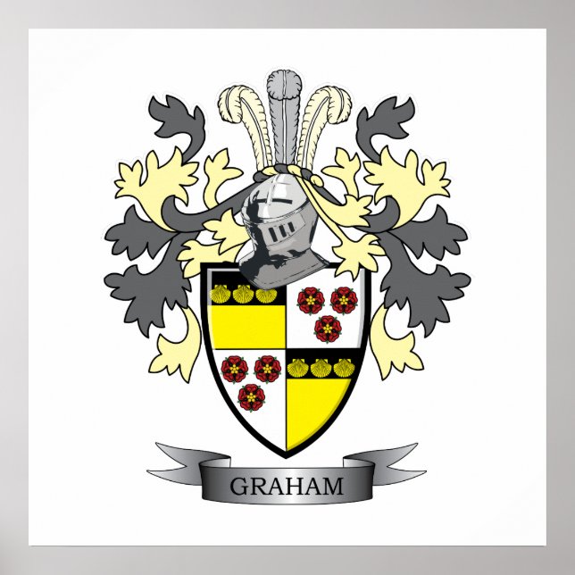 Graham Familienwappen Coat of Arms Poster (Vorne)