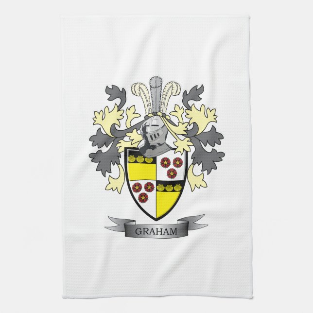 Graham-Familienwappen-Wappen Geschirrtuch (Vertikal)