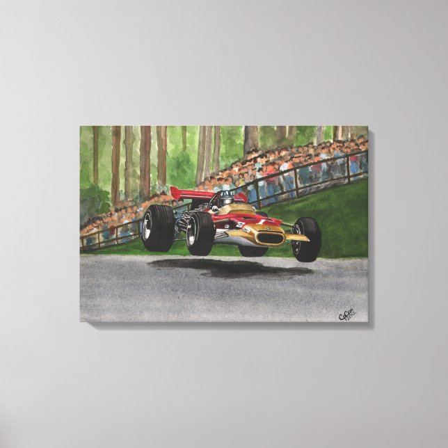Graham Hill Leinwanddruck (Vorderseite)