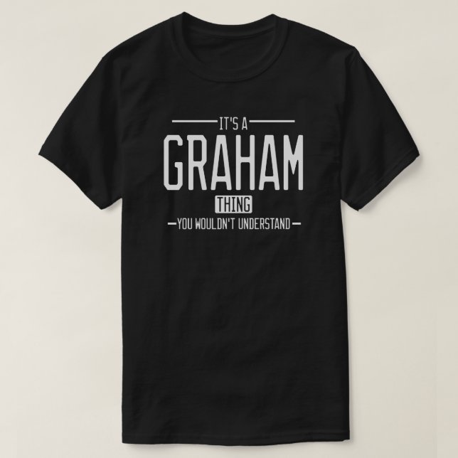 Graham lustige Nachname-Familie T-Shirt (Design vorne)
