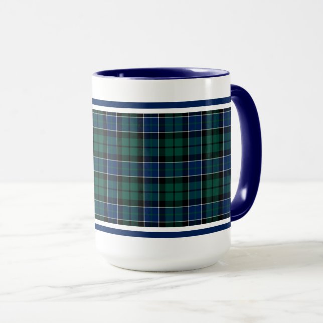 Graham of Montrose Clan Tartan Tasse (VorderseiteRechts)