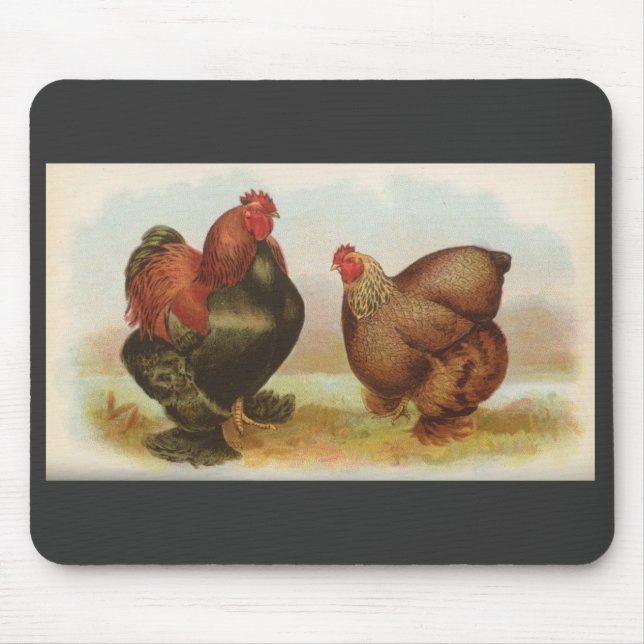 Graham - Partridge Cochin Chickens Mousepad (Vorne)