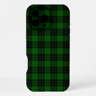 Graham-Tartan grün schwarzes Karo iPhone 16 Pro Max Hülle