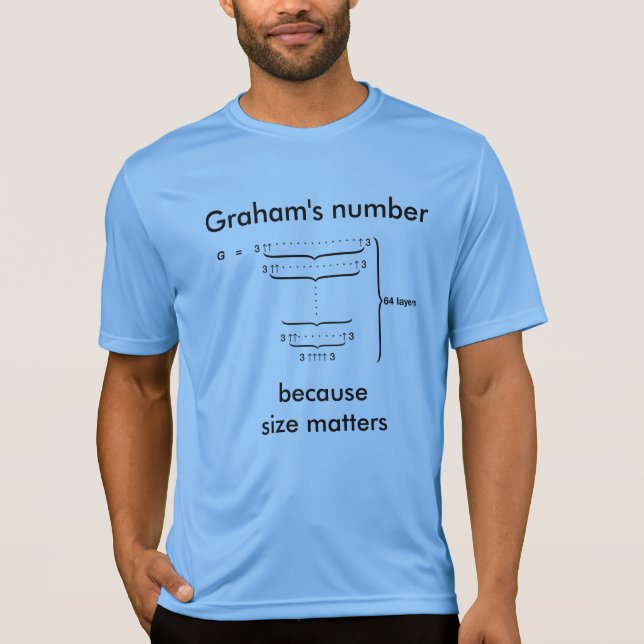 "Graham Zahl…, weil Größe von Bedeutung ist " T-Shirt (Vorderseite)