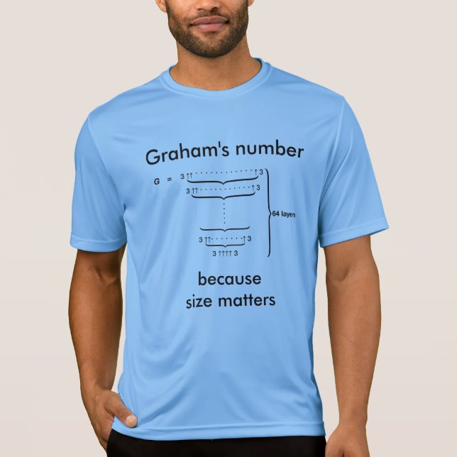 "Graham Zahl…, weil Größe von Bedeutung ist " T-Shirt (Vorderseite)