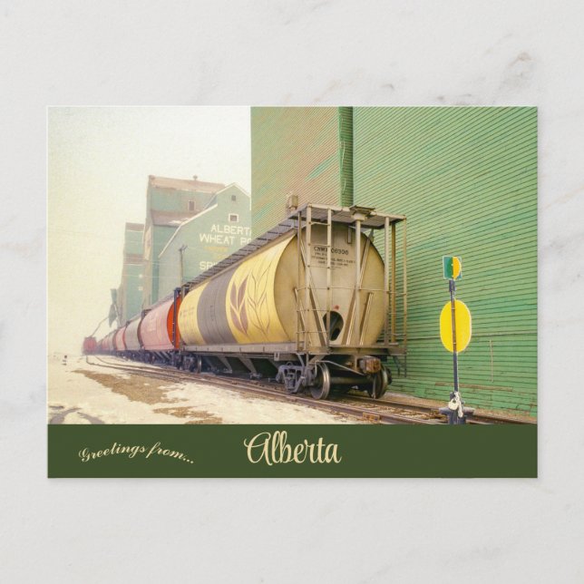 Grain Cars in Spirit River Alberta Kanada Postkarte (Vorderseite)