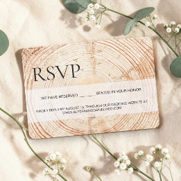 Grain de bois rustique RSVP sièges réservés