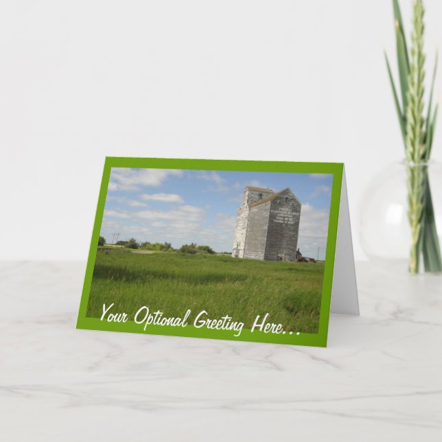 Grain Elevator Cards Manitoba Karte (Vorderseite)