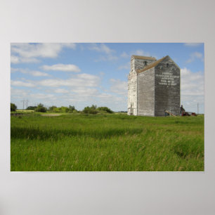 Grain Elevator Print Manitoba Landschaftspflege Pl Poster