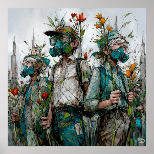 Graines de résistance - Poster Solarpunk (Devant)