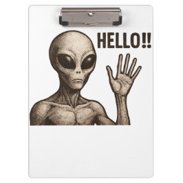 Grainy Encounter: Die Alien Gruß Klemmbrett