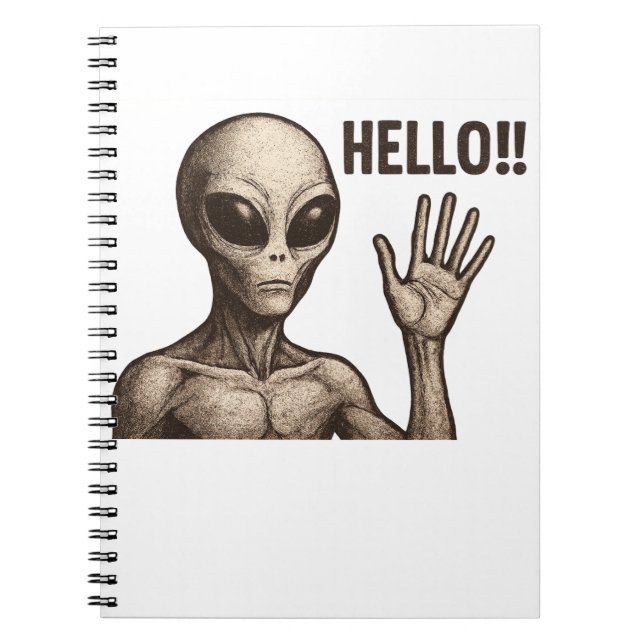 Grainy Encounter: Die Alien Gruß Notizblock (Vorderseite)
