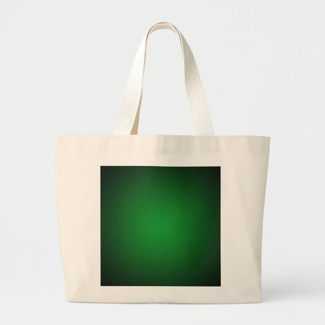 Grainy Green-Black Vignette Jumbo Stoffbeutel (Vorne)