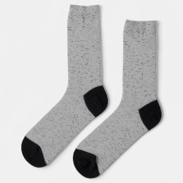 Grainy Schlicht Grau Color Design Socken