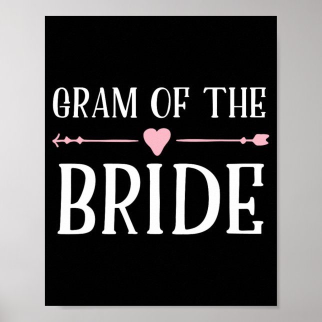 Gram Großmutter der Braut Poster (Vorne)
