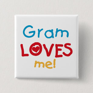 Gram Lieben Me T - Shirt und Geschenke Button