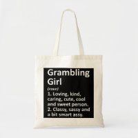 GRAMBLING GIRL LA LOUISIANA Funny City Zuhause Roo
