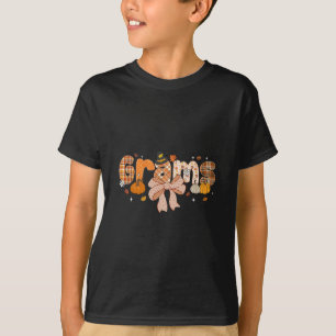 Gramm Kürbis Herbst Kokette Schleife Erntedankfest T-Shirt