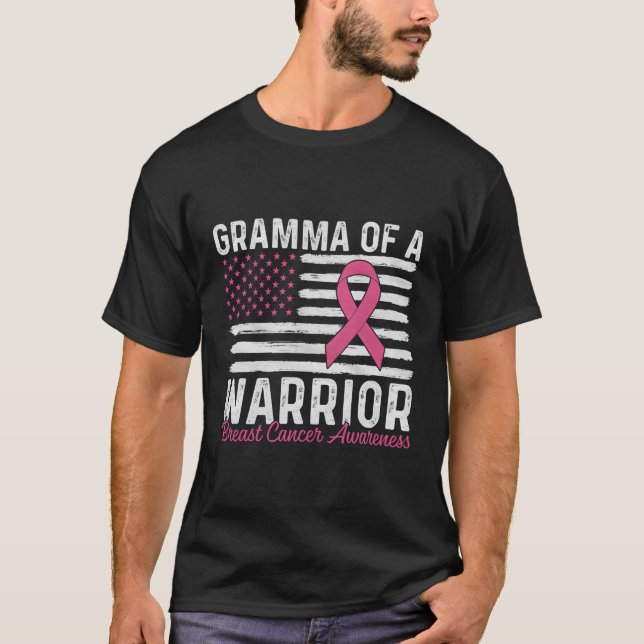 Gramma eines Brustkrebs-Aufklärungsmonts des Krieg T-Shirt (Vorderseite)