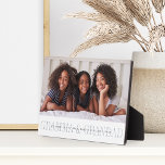 Gramma & Grandad Grandparents Personalized Photo Fotoplatte<br><div class="desc">Create a sweet gift for grandparents with this personalized photo plaque. "Gramma & Grandad" appears beneath your photo in chic gray lettering,  with your custom message and grandchildren's names overlaid.</div>