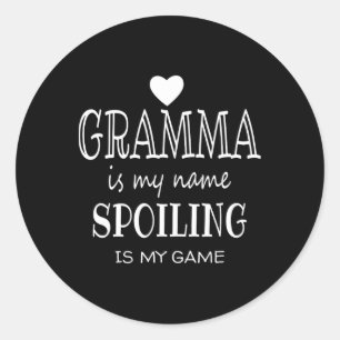 Gramma ist mein Name Spezial Oma Runder Aufkleber
